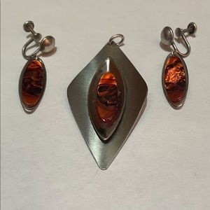 Vintage 3- Piece Sheffield England Jewelry Set